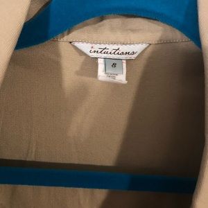 Khaki blazer size 8